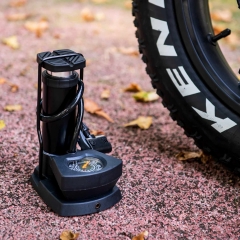 Addmotor Bike Pump, Mini Portable Bicycle Foot Pump with Pressure