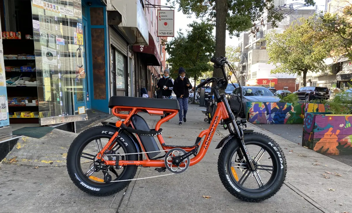 M-66 Electric Bike with Long Range In Orange