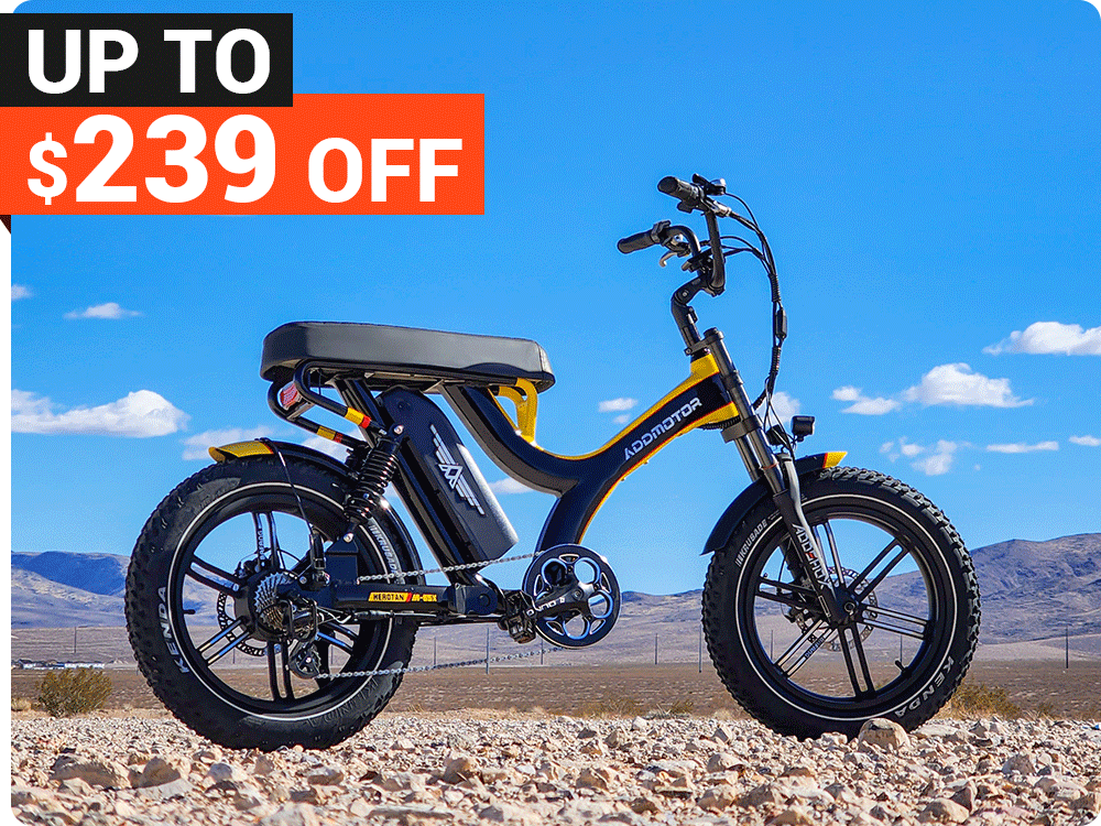 Addmotor Electric Beach Bike, the Best Cruiser Moped Bike.