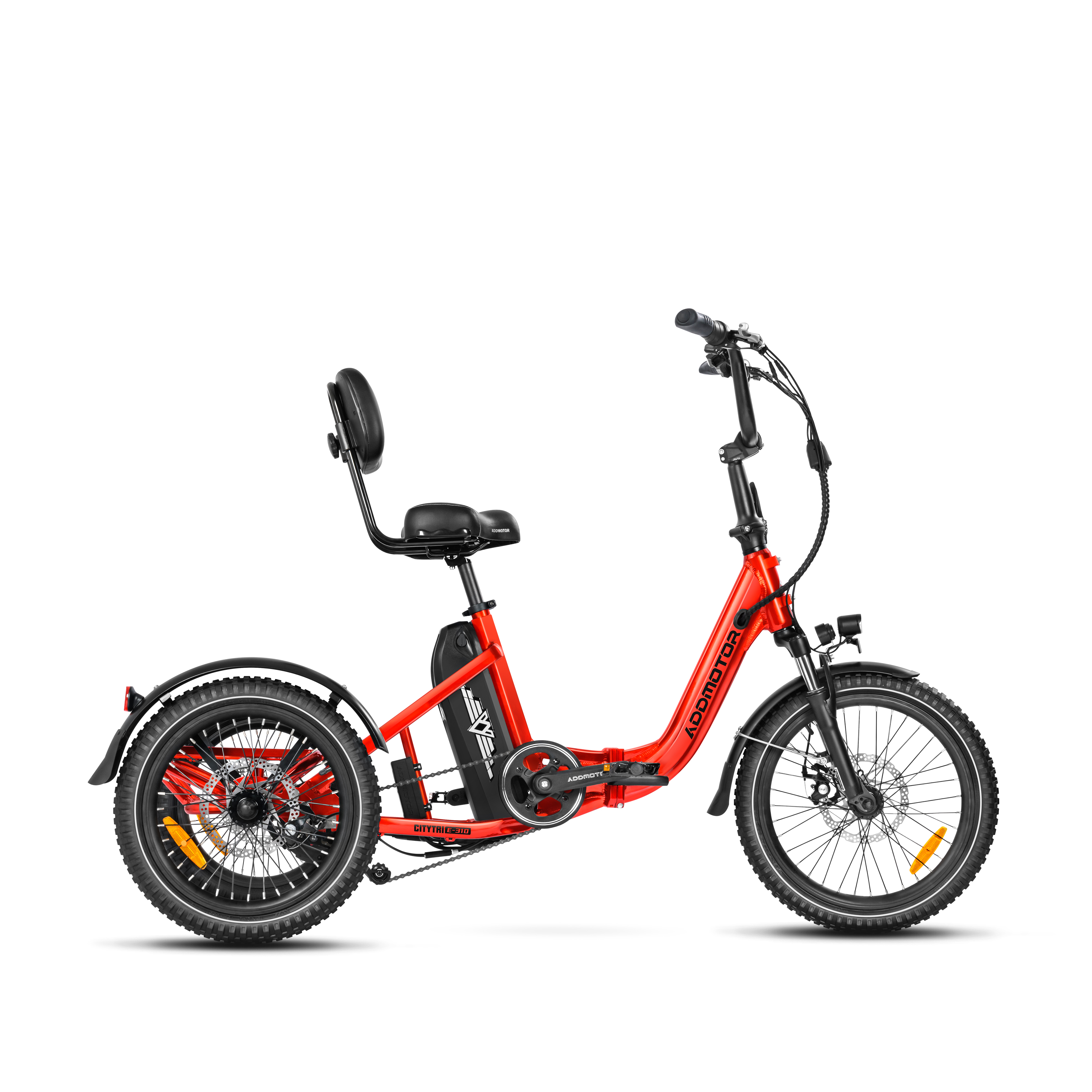 Addmotor Citytri E-310 750W Electric Trike for Adults Best Electric Tricycle Under $2000 Up To 90 Miles - Candy Red