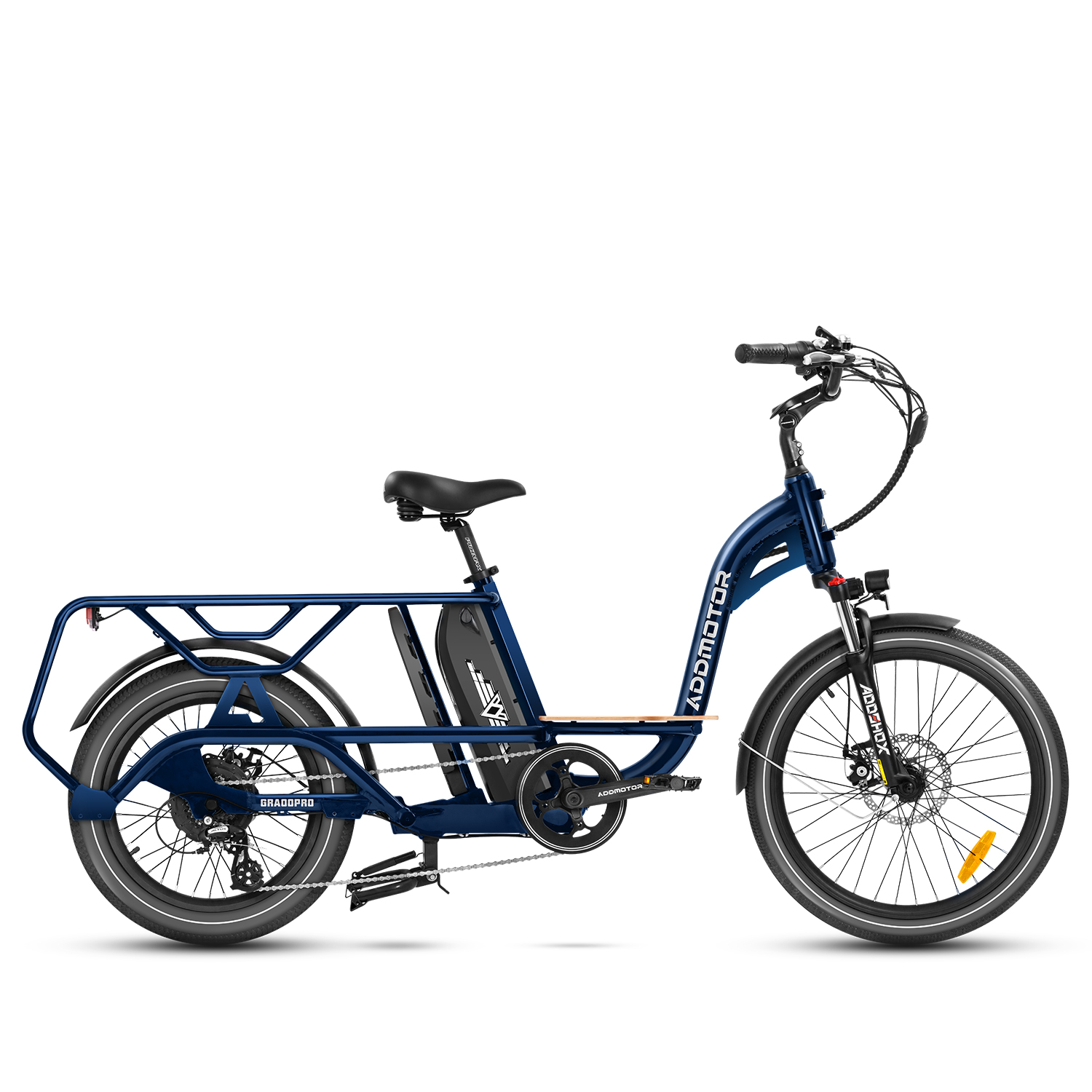 Addmotor Graoopro Electric Bike | Best Dual Battery Cargo Electric Bicycle | Adults 750W Rear Motor Ebikes | Starry Blue + Dual-Battery