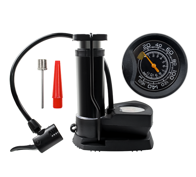 Ebike Mini Bike Pump in blue
