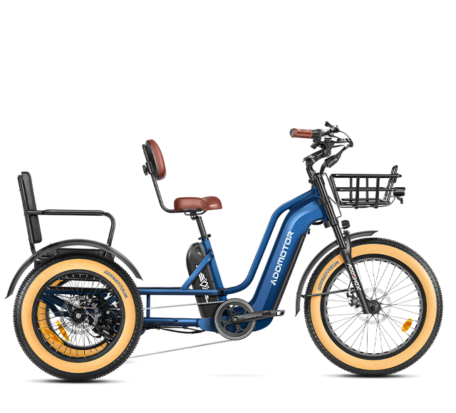 Dual Battery Electric Trike with Passenger Seat GREATTAN L