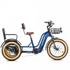 GREATTAN L electric trike with passenger seat-Blue