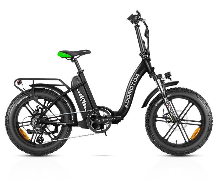 Black FOLDTAN M-140 Addmotor Folding Electric Bike