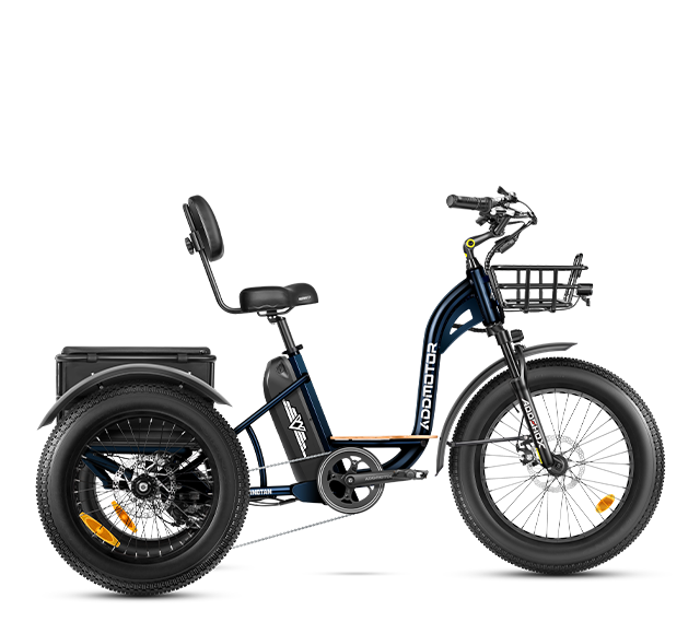 Grandtan Fat Tire E-Trike in Starry Blue