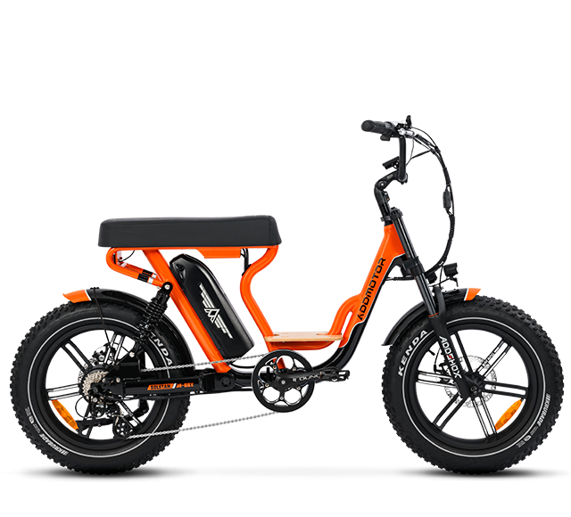 SOLETAN M-66X Full Suspension Electric Bike in Orange