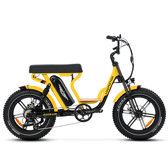 SOLETAN M-66X Full Suspension Electric Bike in Yellow