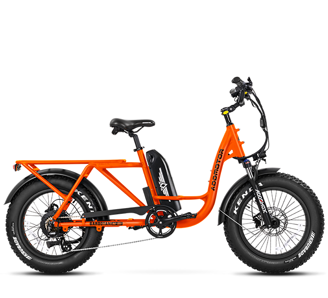 M-81 Cargo Electric Bike in Orange