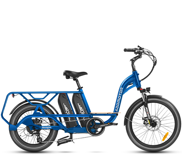 Graoopro Dual Battery E-Bike in Neptune Blue