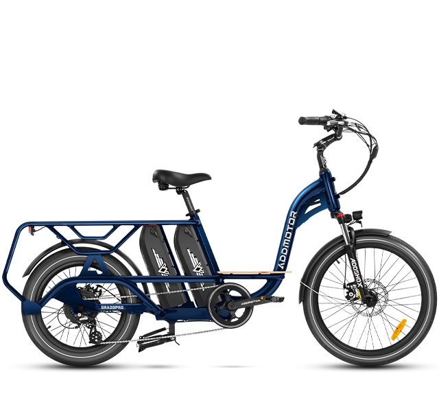 Graoopro Dual Battery E-Bike in Starry Blue