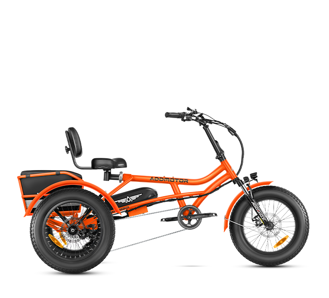 Arisetan M-360 Mini Electric Trike in Orange