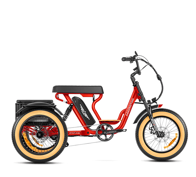 Soletri M-366X E-Trike in Red