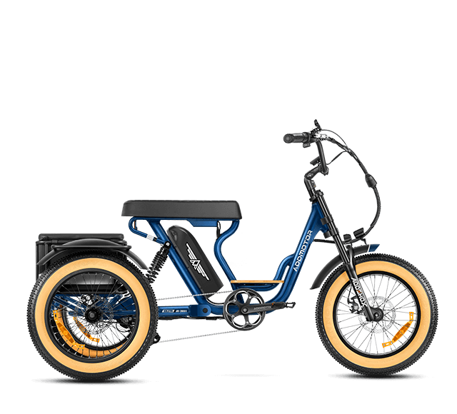 Soletri M-366X E-Trike in Neptune Blue