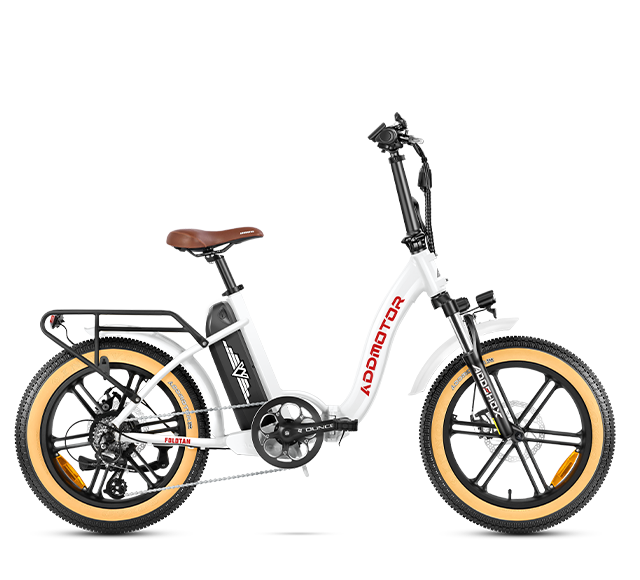 Foldtan M-140 Folding Electric Trike in White