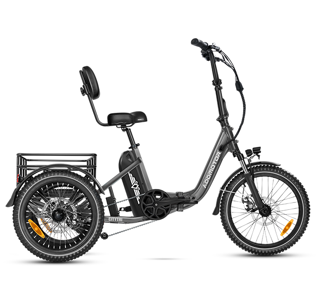 Citytri E-310 Plus Folding Electric Trike in Grey