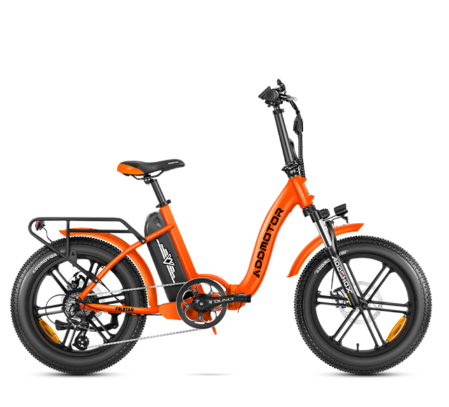 Foldtan M-140 Folding Electric Trike in Orange