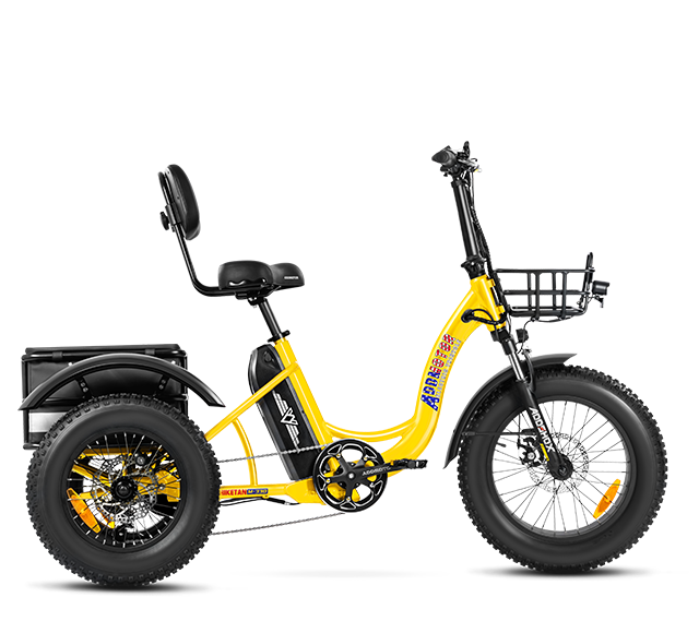 Triketan M-330 Mini Electric Trike in Yellow