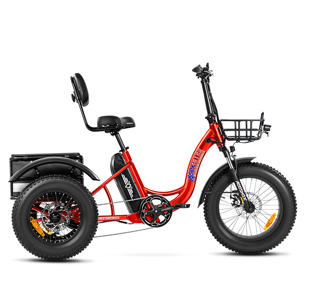 Triketan M-330 Mini Electric Trike in Red