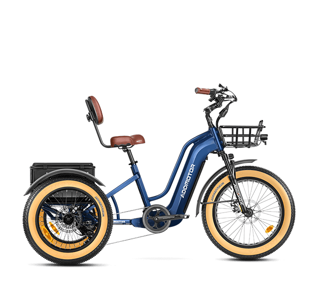 Greattan Dual Battery Electric Trike in Neptune Blue