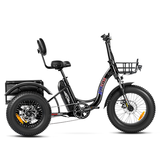 Triketan M-330 Mini Electric Bike in Black