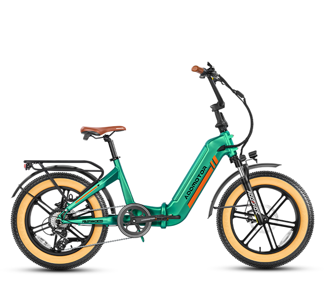 Foldtan M-160 Folding E-bike in Olive Green