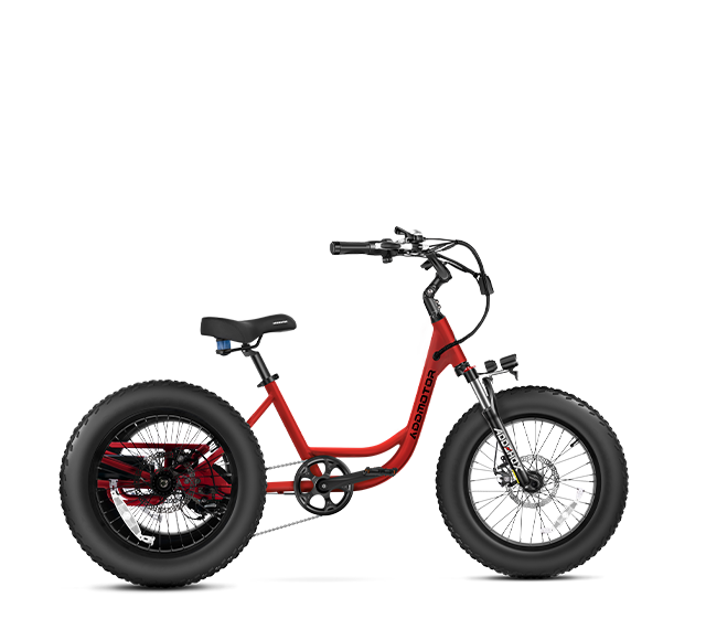 Landtan Fat Tire E-Trike in Red