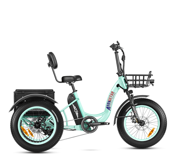 Triketan M-330 Electric Tricycle in Cyan