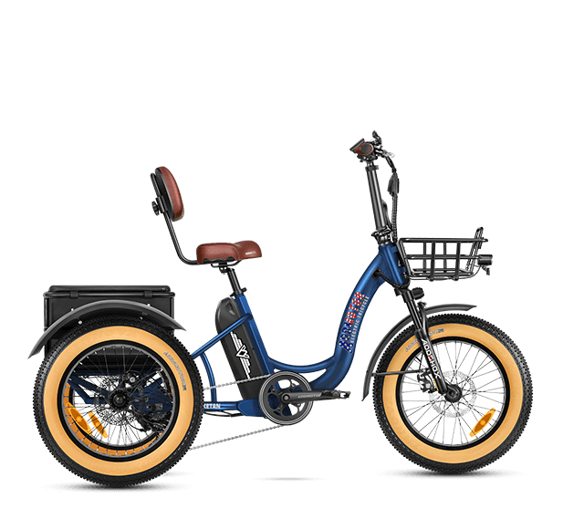 Triketan M-330 Electric Tricycle in Neptune Blue