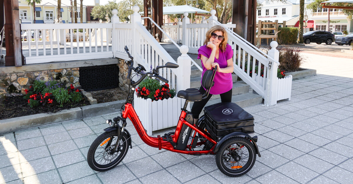 electric trike with slim tires