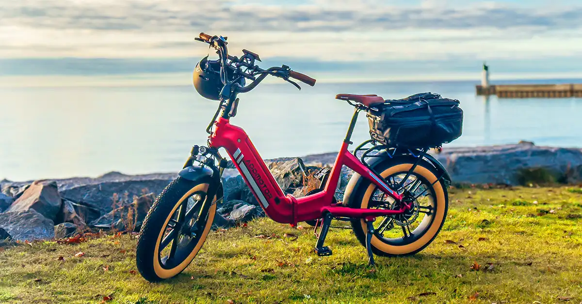 fat tire electric bike with folding frame