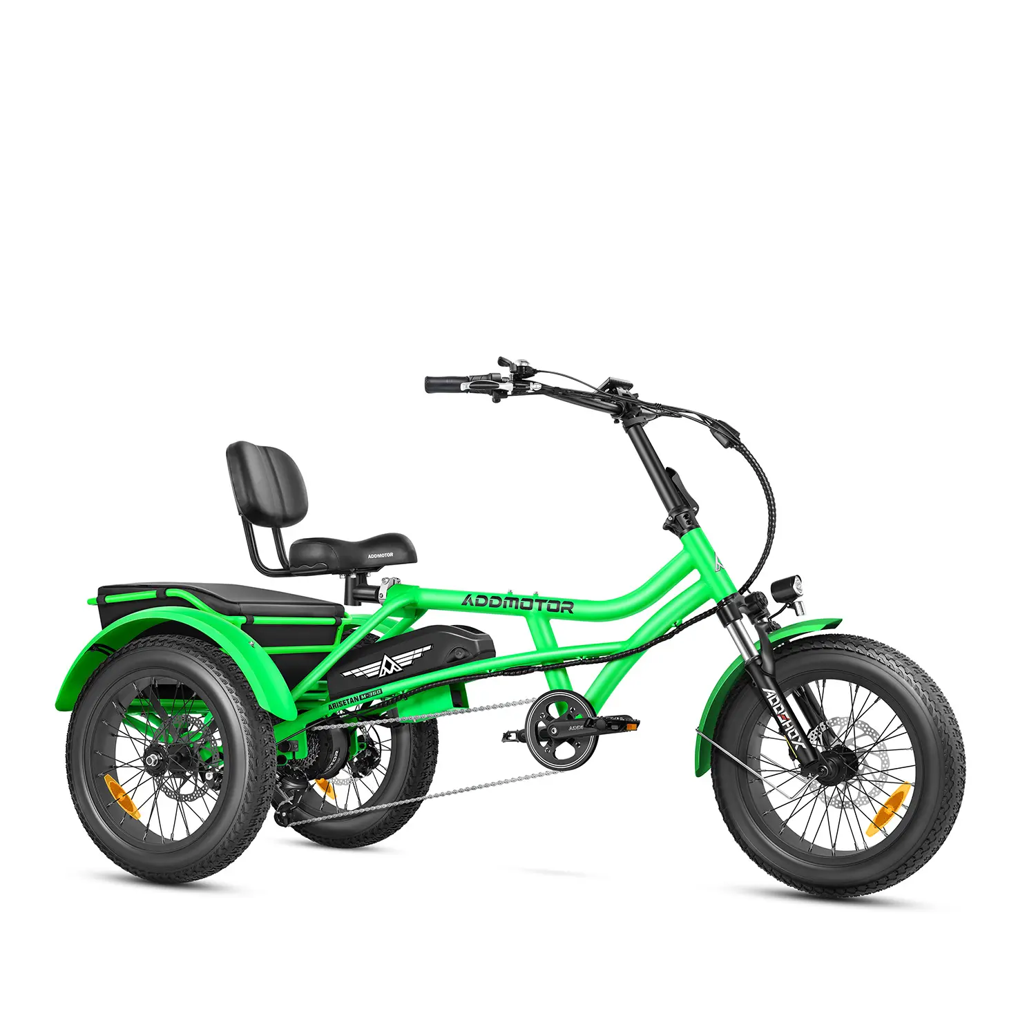 Addmotor MOTAN 3 Wheel Electric Bicycle 500W Electric Cargo Tricycle 24 Inch Fat Tire E Trike M 350