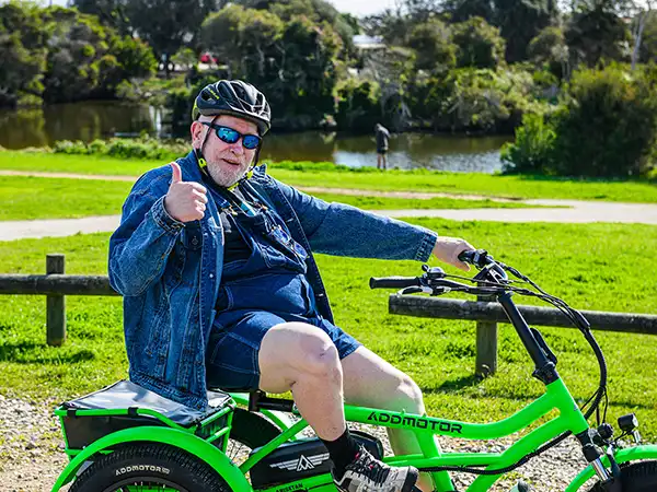 semi-recumbent electric trike for seniors