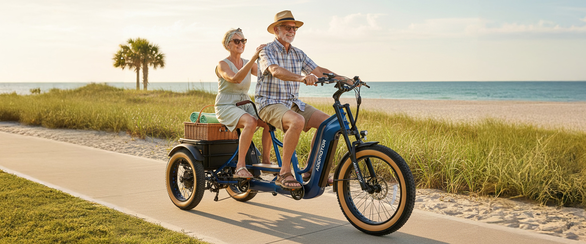 Addmotor M-380 Adaptive Electric Tandem Trike for Special Needs Adults & Seniors