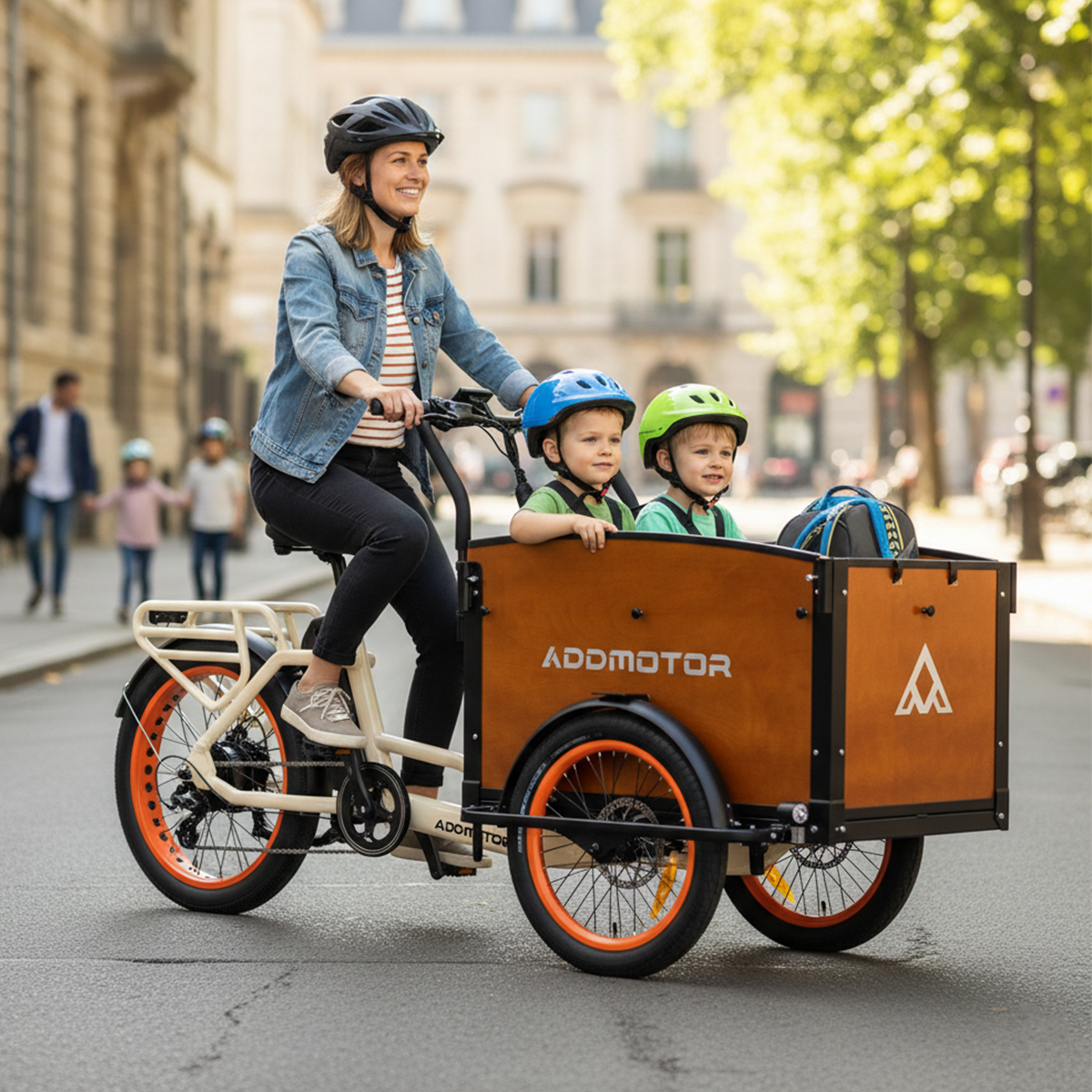 Addmotor E-325 parking and stability features