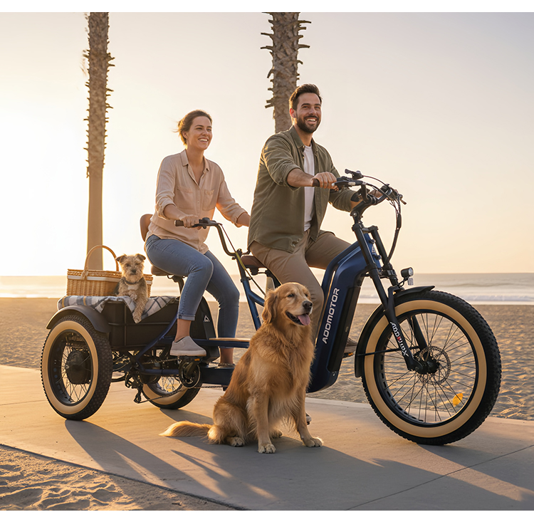 Adaptive Electric Tandem Trike for Special Needs Adults & Seniors
